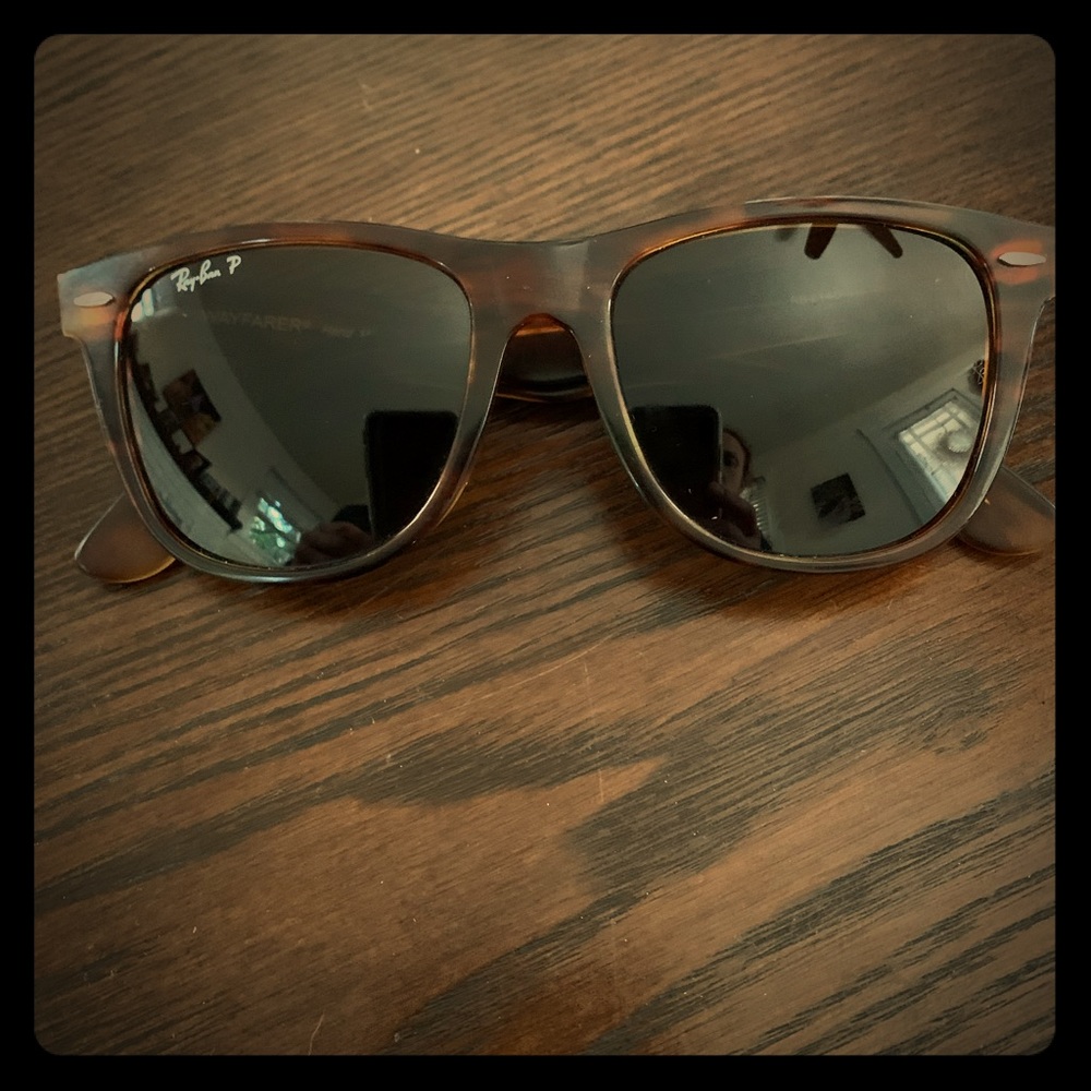 Polarized tortoise shell Ray Ban sunglasses